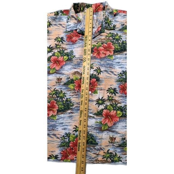 Vintage Hawaii Aloha Shirt Men’s 4XL Chest 62 Made in USA Hibiscus Floral Hawaii - Picture 10 of 10